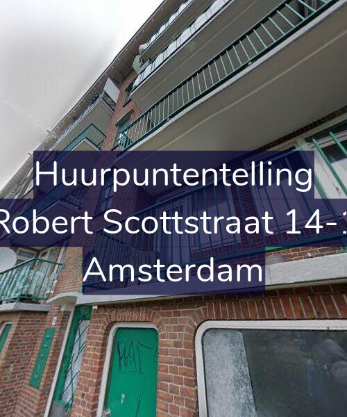 Foto gevel Huurpuntentelling voor Robert Scottstraat 14-1, Amsterdam