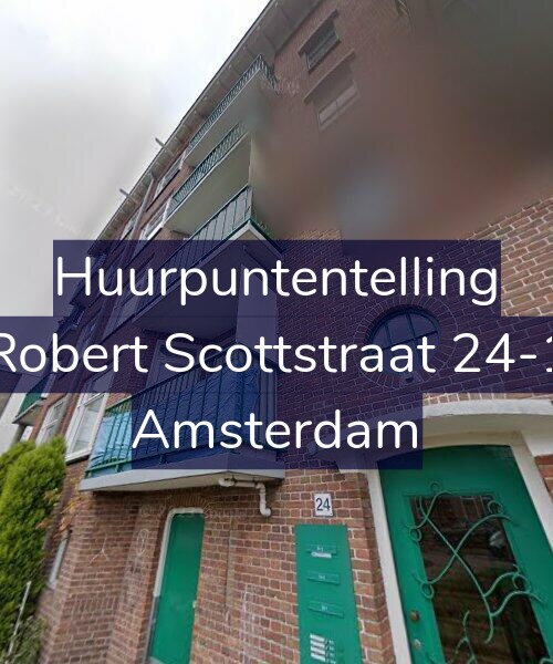 Foto gevel Huurpuntentelling voor Robert Scottstraat 24-1, Amsterdam