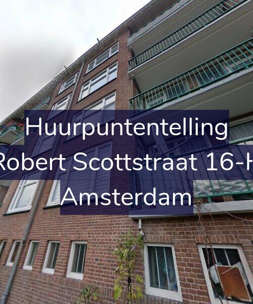 Foto gevel Huurpuntentelling voor Robert Scottstraat 16-H, Amsterdam