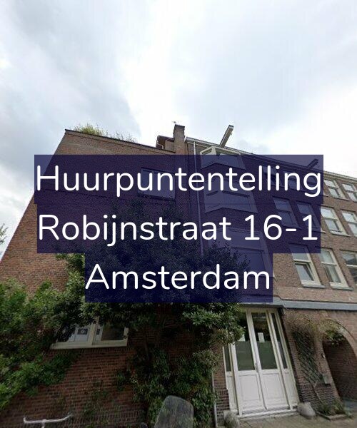 Foto gevel Huurpuntentelling voor Robijnstraat 16-1, Amsterdam