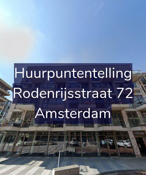 Foto gevel Huurpuntentelling voor Rodenrijsstraat 72, Amsterdam