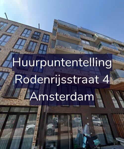 Foto gevel Huurpuntentelling voor Rodenrijsstraat 4, Amsterdam