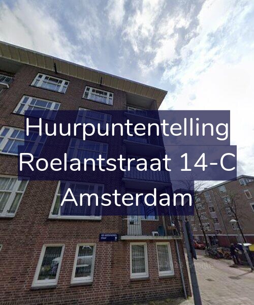 Foto gevel Huurpuntentelling voor Roelantstraat 14-C, Amsterdam