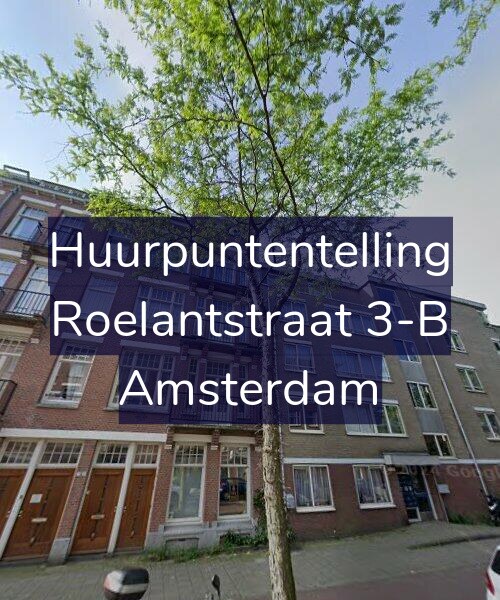 Foto gevel Huurpuntentelling voor Roelantstraat 3-B, Amsterdam