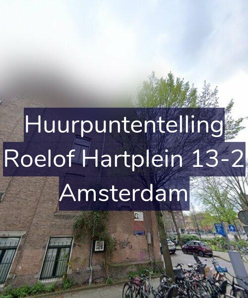 Foto gevel Huurpuntentelling voor Roelof Hartplein 13-2, Amsterdam