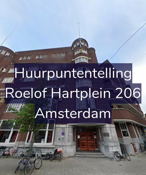 Foto gevel Huurpuntentelling voor Roelof Hartplein 206, Amsterdam