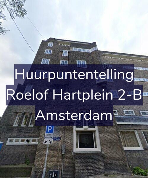 Foto gevel Huurpuntentelling voor Roelof Hartplein 2-B, Amsterdam