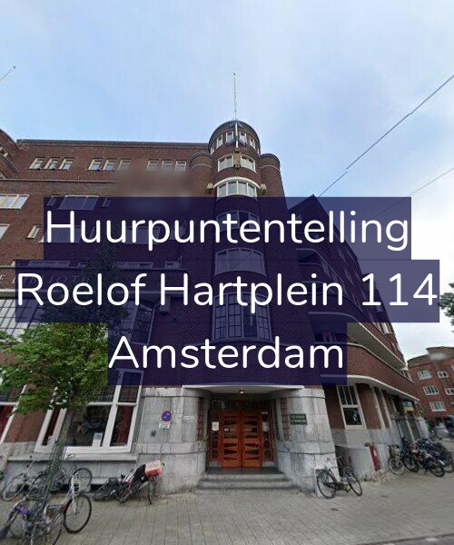 Foto gevel Huurpuntentelling voor Roelof Hartplein 114, Amsterdam