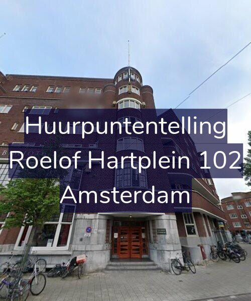 Foto gevel Huurpuntentelling voor Roelof Hartplein 102, Amsterdam