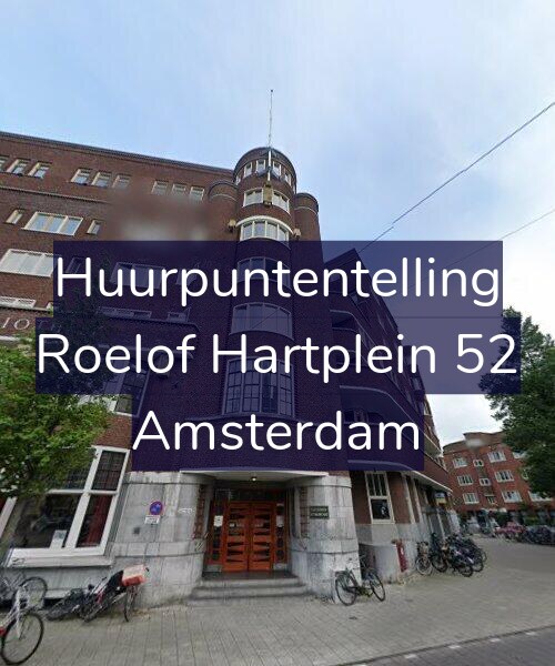 Foto gevel Huurpuntentelling voor Roelof Hartplein 52, Amsterdam