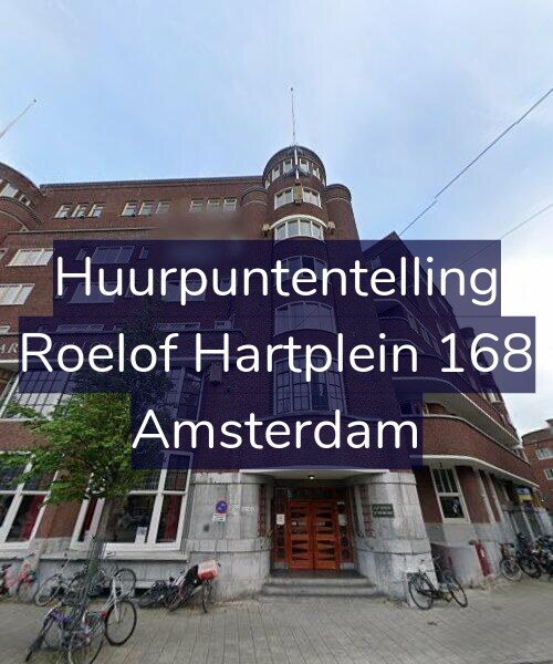 Foto gevel Huurpuntentelling voor Roelof Hartplein 168, Amsterdam