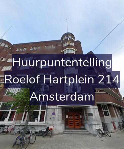 Foto gevel Huurpuntentelling voor Roelof Hartplein 214, Amsterdam