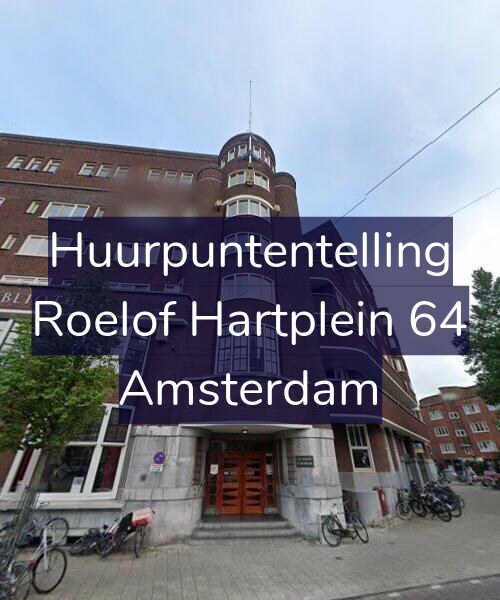 Foto gevel Huurpuntentelling voor Roelof Hartplein 64, Amsterdam