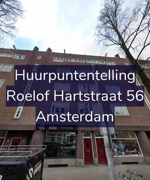 Foto gevel Huurpuntentelling voor Roelof Hartstraat 56, Amsterdam