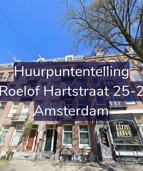 Foto gevel Huurpuntentelling voor Roelof Hartstraat 25-2, Amsterdam
