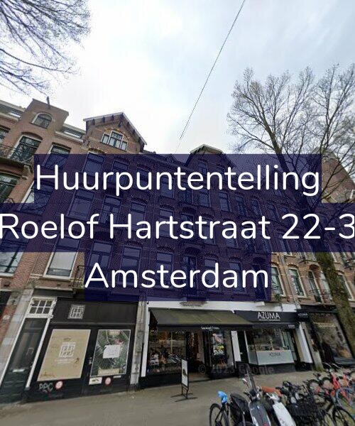 Foto gevel Huurpuntentelling voor Roelof Hartstraat 22-3, Amsterdam