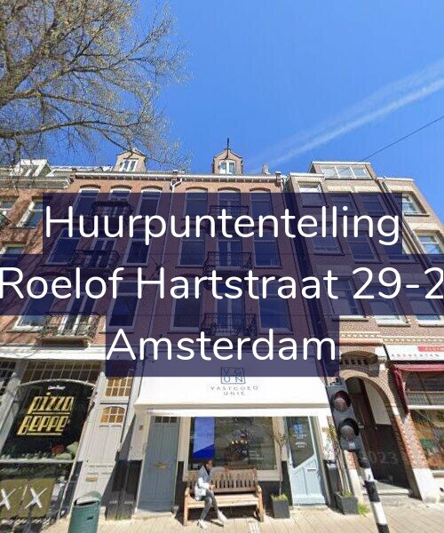 Foto gevel Huurpuntentelling voor Roelof Hartstraat 29-2, Amsterdam