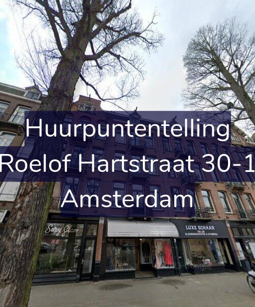 Foto gevel Huurpuntentelling voor Roelof Hartstraat 30-1, Amsterdam