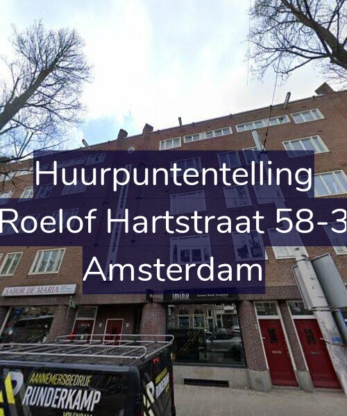 Foto gevel Huurpuntentelling voor Roelof Hartstraat 58-3, Amsterdam