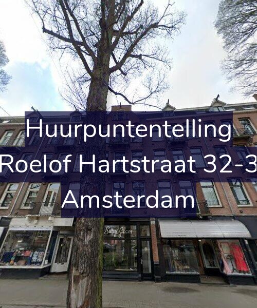Foto gevel Huurpuntentelling voor Roelof Hartstraat 32-3, Amsterdam
