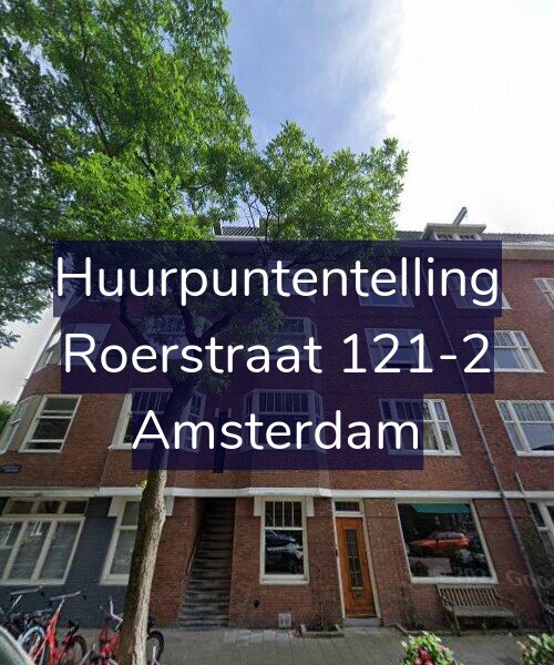 Foto gevel Huurpuntentelling voor Roerstraat 121-2, Amsterdam