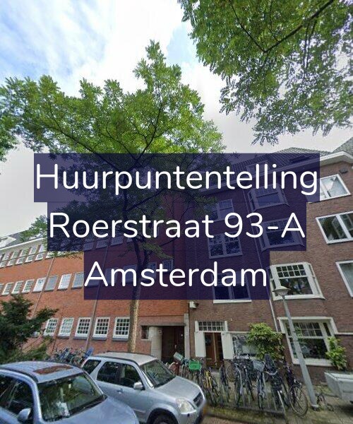 Foto gevel Huurpuntentelling voor Roerstraat 93-A, Amsterdam