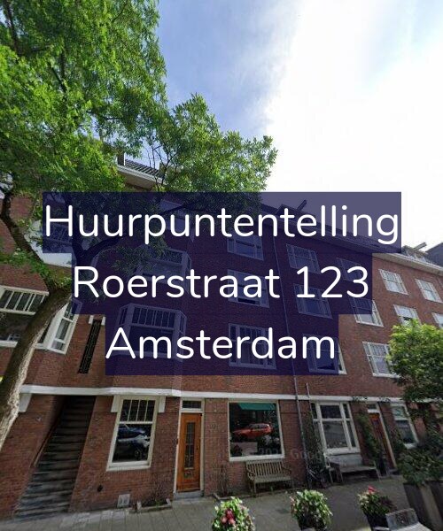 Foto gevel Huurpuntentelling voor Roerstraat 123, Amsterdam