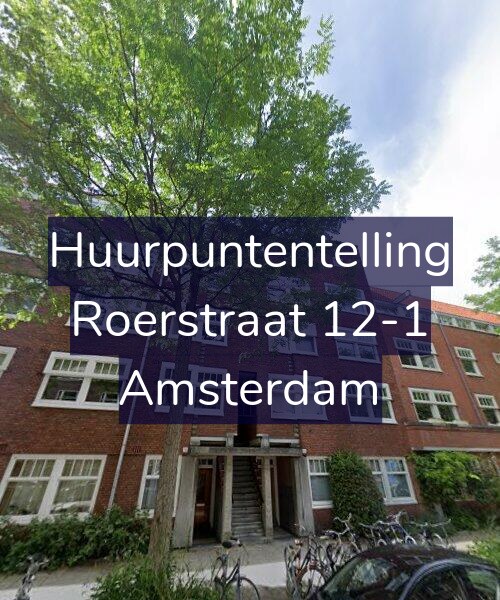 Foto gevel Huurpuntentelling voor Roerstraat 12-1, Amsterdam
