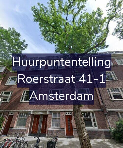 Foto gevel Huurpuntentelling voor Roerstraat 41-1, Amsterdam
