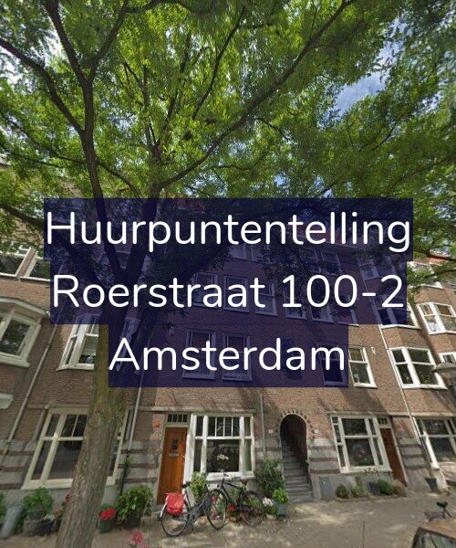 Foto gevel Huurpuntentelling voor Roerstraat 100-2, Amsterdam