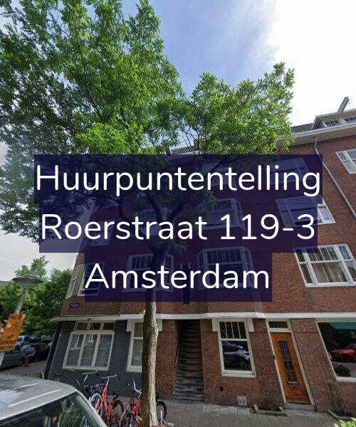 Foto gevel Huurpuntentelling voor Roerstraat 119-3, Amsterdam