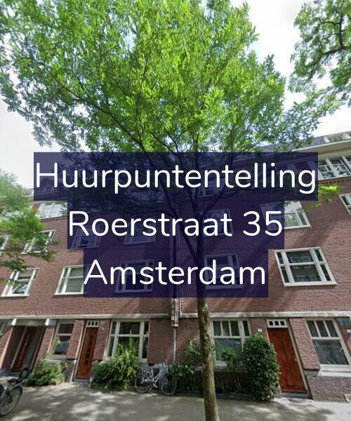 Foto gevel Huurpuntentelling voor Roerstraat 35, Amsterdam