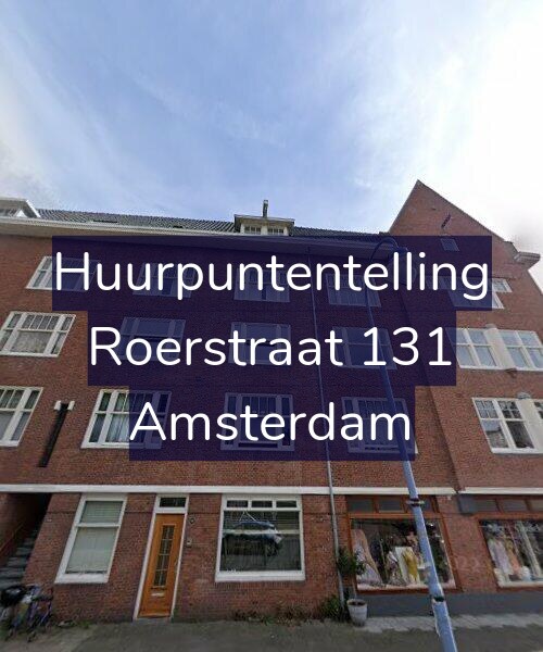 Foto gevel Huurpuntentelling voor Roerstraat 131, Amsterdam
