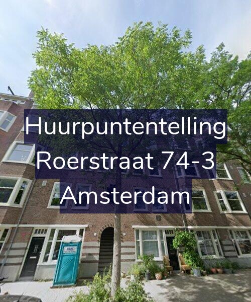 Foto gevel Huurpuntentelling voor Roerstraat 74-3, Amsterdam