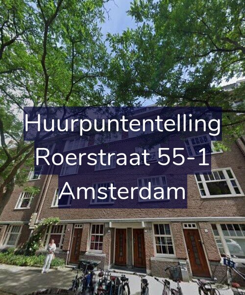 Foto gevel Huurpuntentelling voor Roerstraat 55-1, Amsterdam