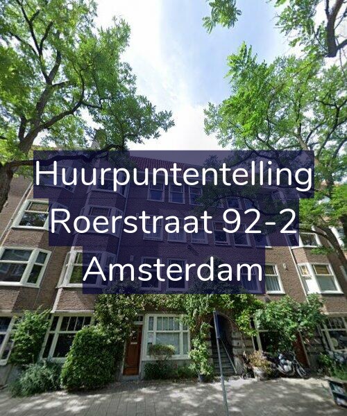 Foto gevel Huurpuntentelling voor Roerstraat 92-2, Amsterdam