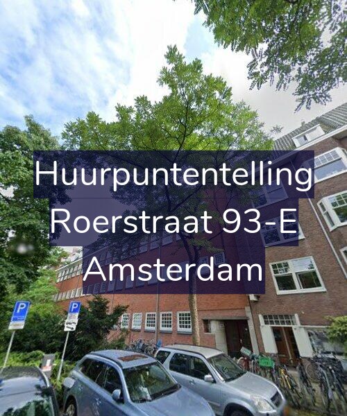 Foto gevel Huurpuntentelling voor Roerstraat 93-E, Amsterdam