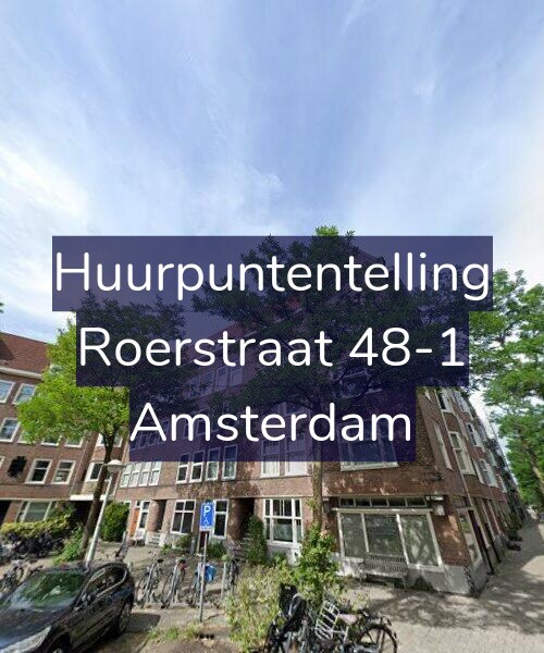 Foto gevel Huurpuntentelling voor Roerstraat 48-1, Amsterdam