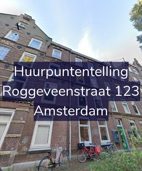 Foto gevel Huurpuntentelling voor Roggeveenstraat 123, Amsterdam