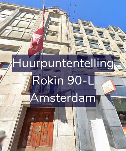 Foto gevel Huurpuntentelling voor Rokin 90-L, Amsterdam