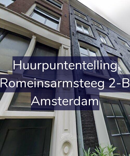 Foto gevel Huurpuntentelling voor Romeinsarmsteeg 2-B, Amsterdam