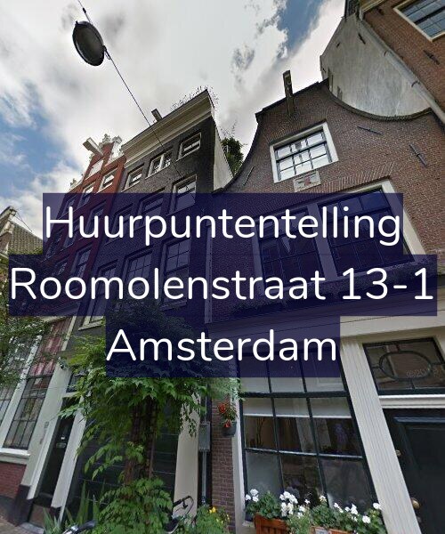 Foto gevel Huurpuntentelling voor Roomolenstraat 13-1, Amsterdam