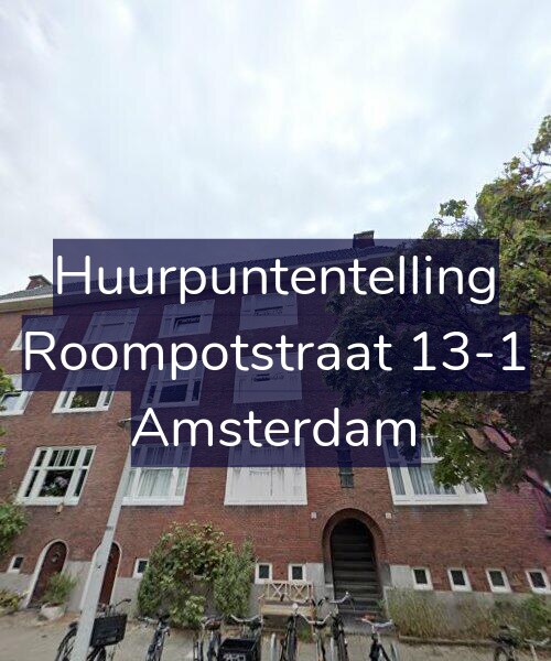Foto gevel Huurpuntentelling voor Roompotstraat 13-1, Amsterdam
