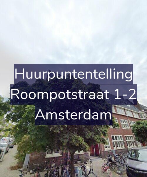 Foto gevel Huurpuntentelling voor Roompotstraat 1-2, Amsterdam