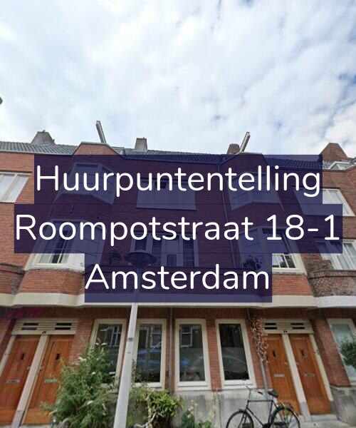 Foto gevel Huurpuntentelling voor Roompotstraat 18-1, Amsterdam