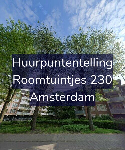 Foto gevel Huurpuntentelling voor Roomtuintjes 230, Amsterdam