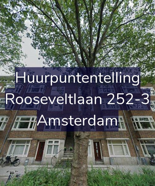 Foto gevel Huurpuntentelling voor Rooseveltlaan 252-3, Amsterdam