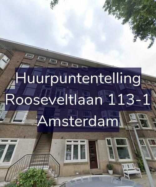 Foto gevel Huurpuntentelling voor Rooseveltlaan 113-1, Amsterdam