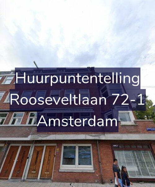 Foto gevel Huurpuntentelling voor Rooseveltlaan 72-1, Amsterdam