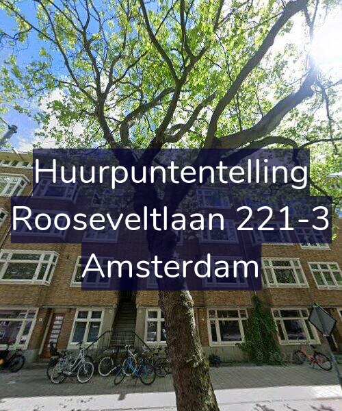 Foto gevel Huurpuntentelling voor Rooseveltlaan 221-3, Amsterdam